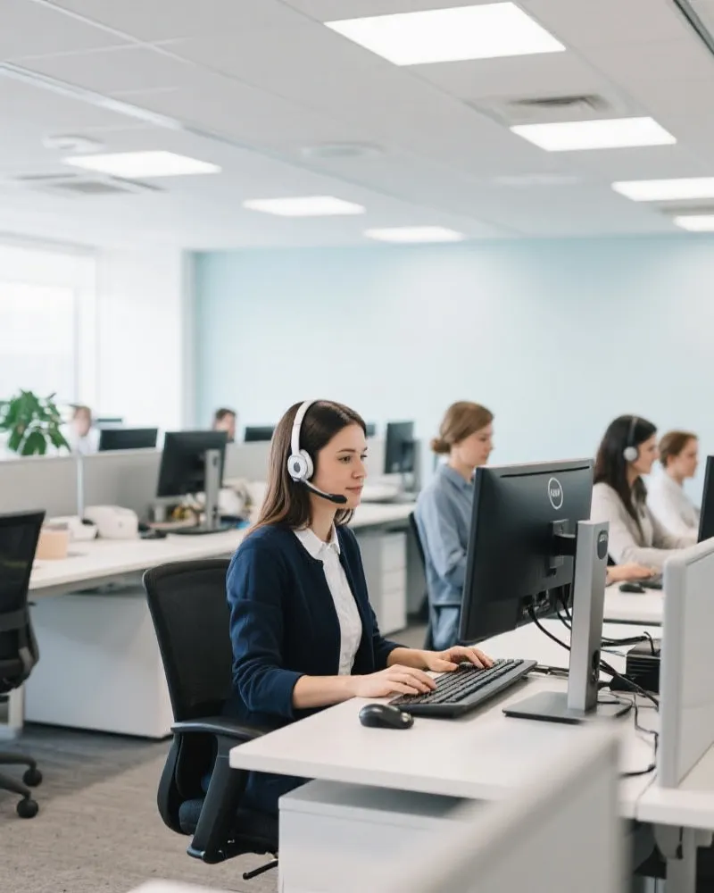 现代化的在线客服中心